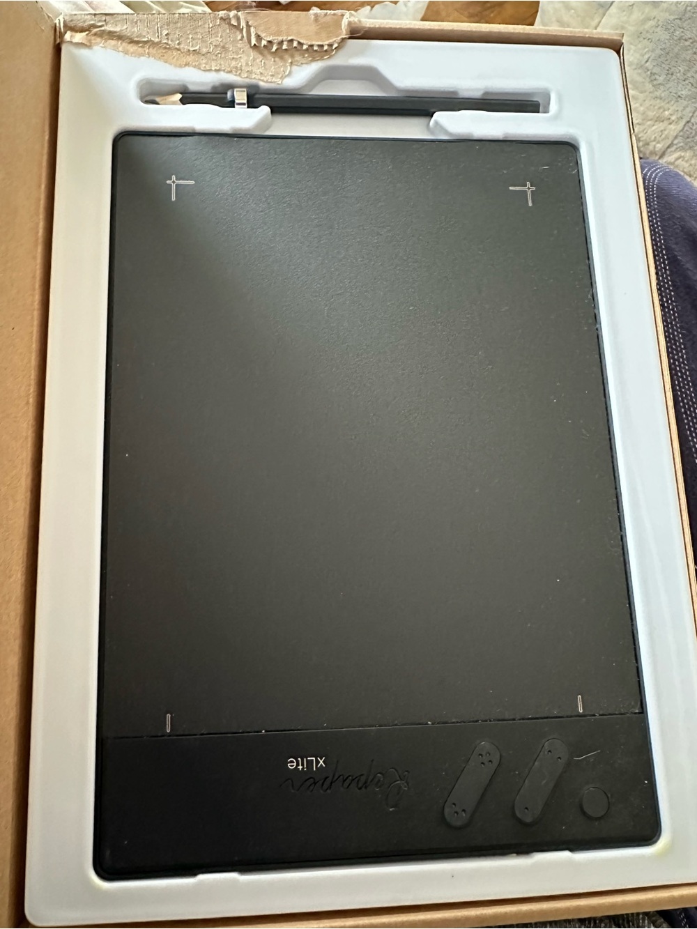 Black Iskn Repaper xlite Graphics Drawing Tablet with Stylus
